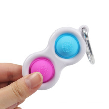 Silicone Flipping Keychain Fidget Pop Pop Bubble Toys Children Toys